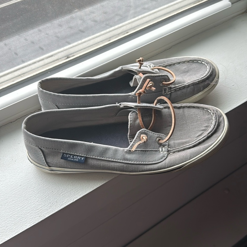 Sperry Women's Gray Boat Shoes size 8.5